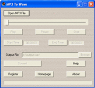 MP3 To Wave screenshot
